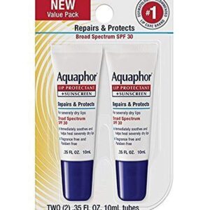 Aquaphor Lip Repair & Protect Tube Blister Card Dual Pack, 0.35 Ounce Beauty & Personal Care