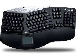 Tru-Form Pro Ergonomic Contour TouchPad USB Keyboard