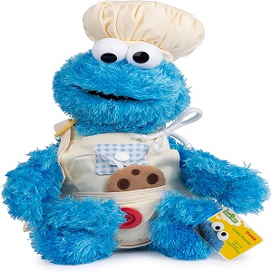 GUND Sesame Street Official Cookie Monster Teach Me Plush, Premium Plush Toy